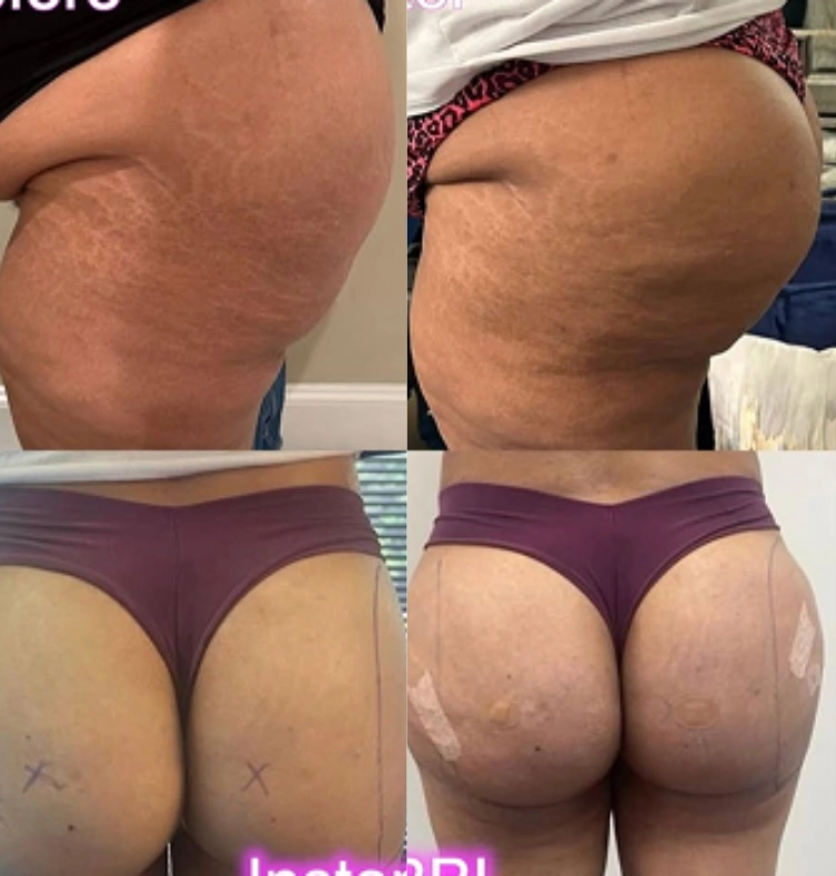 Technician marking inspection spot on floor